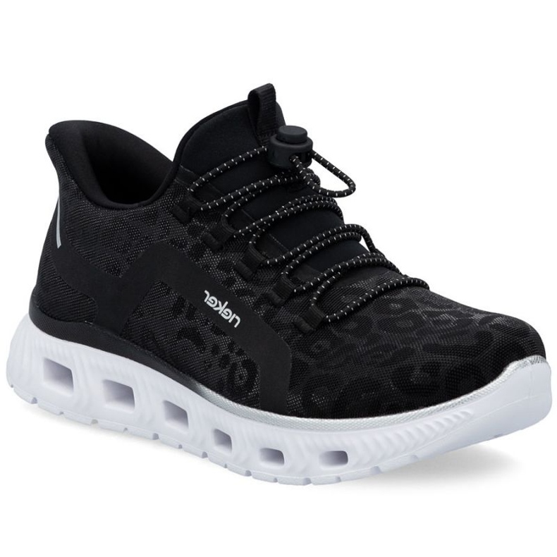 Sapatos esportivos femininos Rieker M6066-01 Black preto