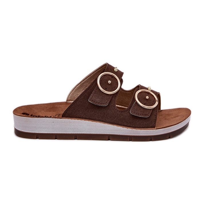 Inblu Confortável feminino feminino CP000054 FLIP BROWN -FLIPS castanho