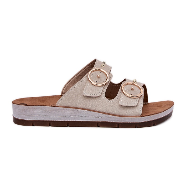 Confortável feminino inblu cp000054 bege