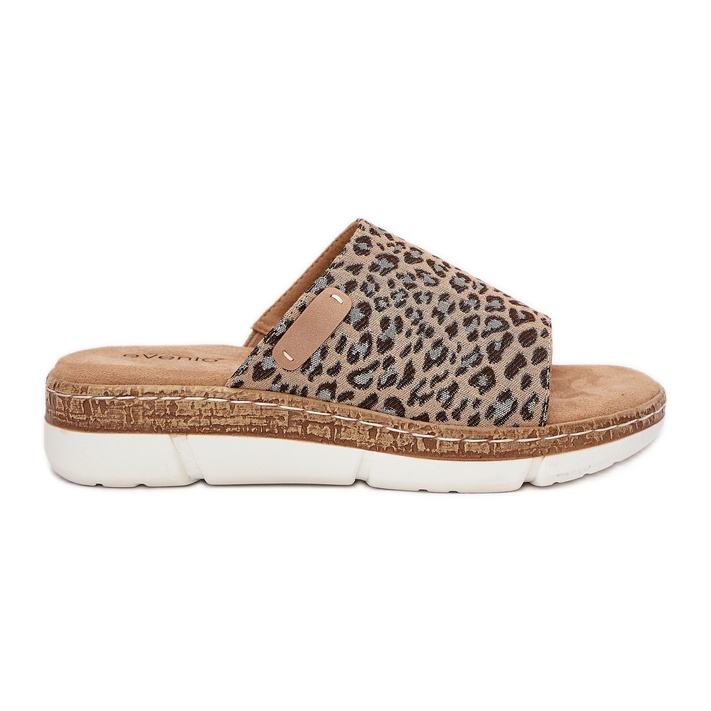 Liga de giro feminino leopardo castanho