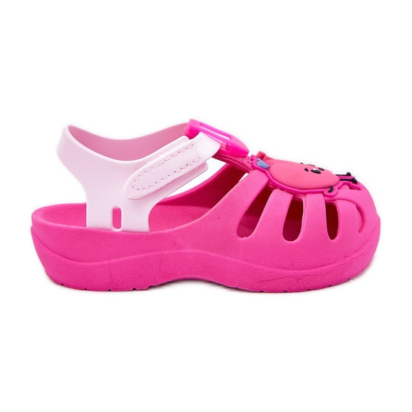 Sandálias infantis de velcro frutas 83615 ipanema verão xiv rosa