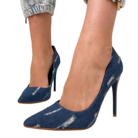 Bombas de salto azul marinho