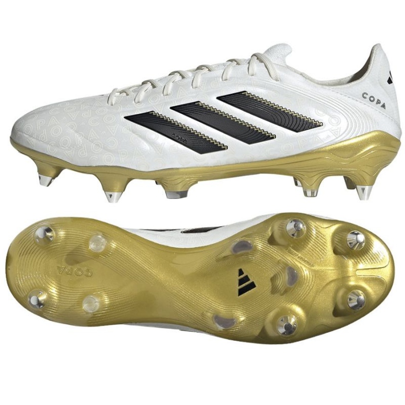 Adidas Copa Pure III Elite SG JQ1777 Sapatos de futebol branco