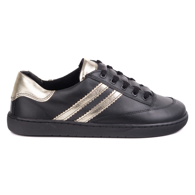 Sneakers descalço Kaia Olivier feminino - sapatos de couro preto