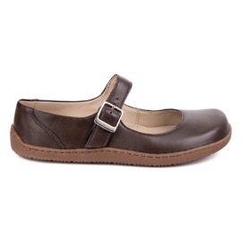 Ballerinas Barefoot Ballerinas Olivier 1286 - sapatos de couro com fivela marrom castanho