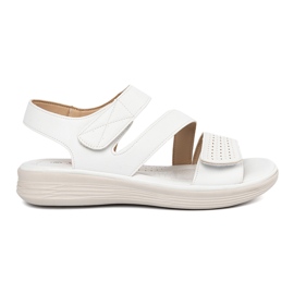 Seastar Sandálias de velcro branco feminino