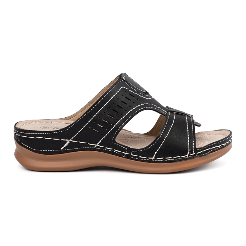 Chinelos femininos negros preto