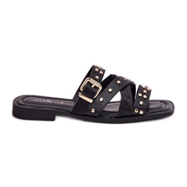 Decorado flechas femininas planas femininas com listras e grampo preto