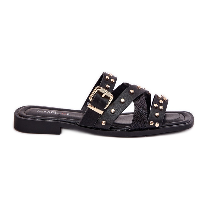 Decorado flechas femininas planas femininas com listras e grampo preto