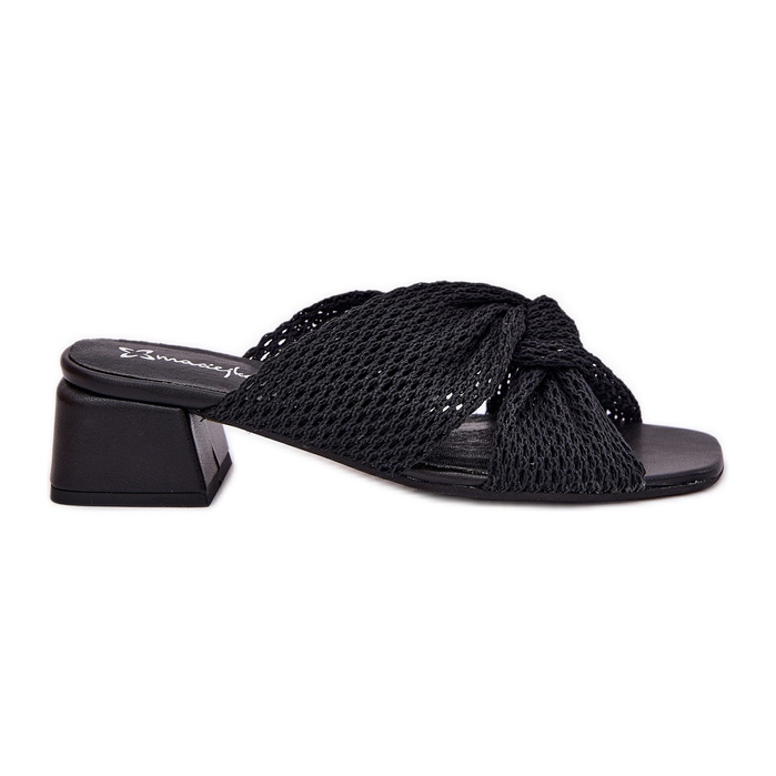 Flips femininos no Maciejka Block 06955-01 Black preto