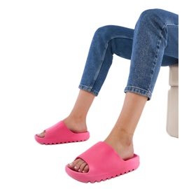 Chinelos de borracha feminina rosa