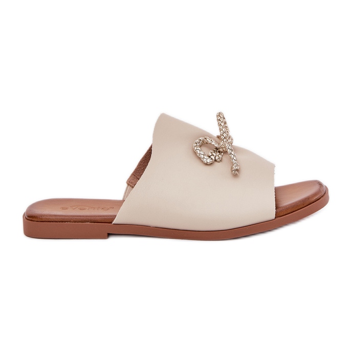 EVento Flipes femininos de grama plana com encadernação de bege decorativa