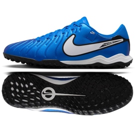 Nike Tiempo Legend 10 Academy TF DV4342-400 Sapatos de futebol azul