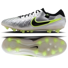 Nike Tiempo Legend 10 Elite Ag-Pro DV4330-001 Sapatos de futebol prata Nike Tiempo Legend 10 Elite Ag-Pro DV4330-001 Sapatos de futebol prata