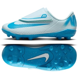 Nike Mercurial Vapor 16 Club Mg PS (V) FQ8290-400 Sapatos de futebol azul