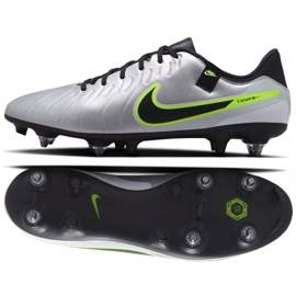 Nike Tiempo Legend 10 Academy SG-PRO AC DV4338-001 Sapatos prata