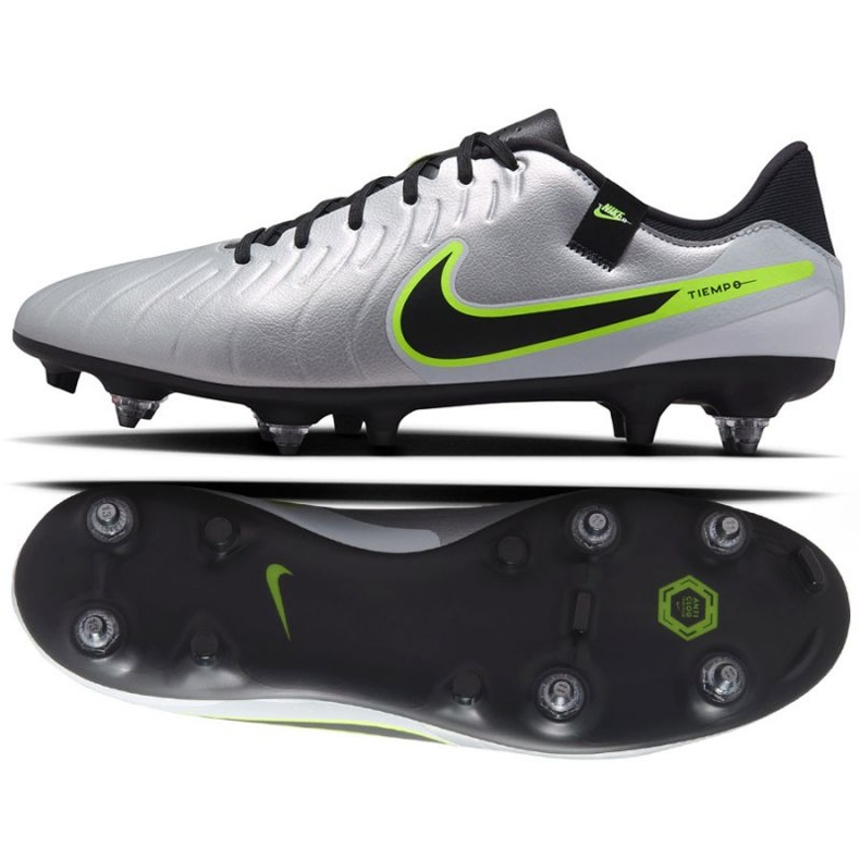 Nike Tiempo Legend 10 Academy SG-PRO AC DV4338-001 Sapatos prata
