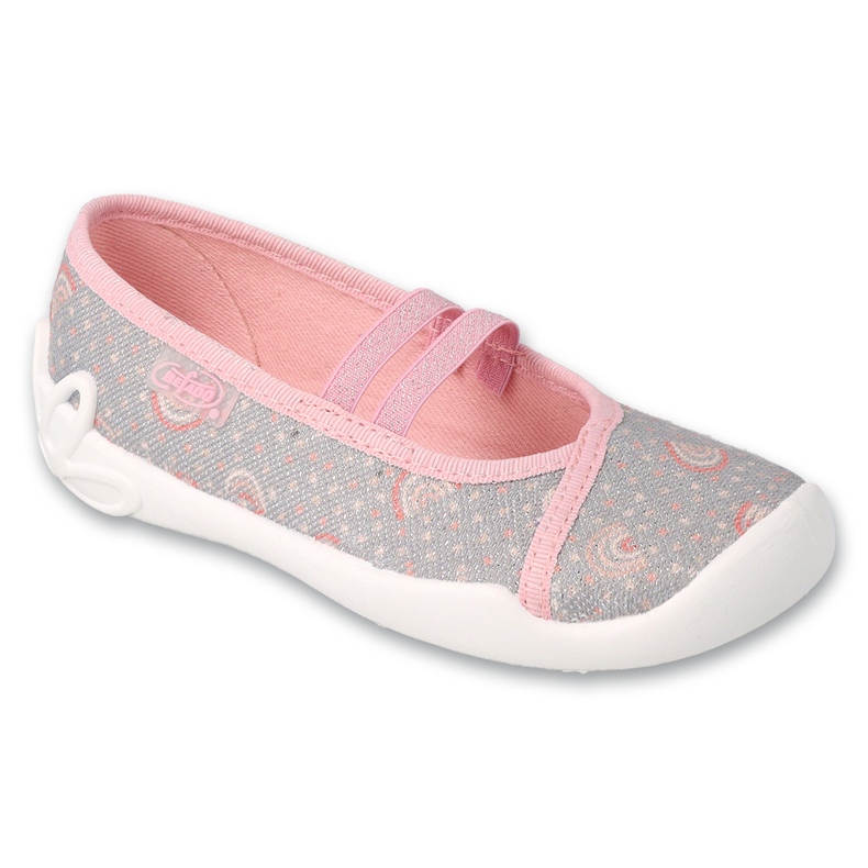 Slippers das meninas Befado 116Y328 Gray-Rink cinza