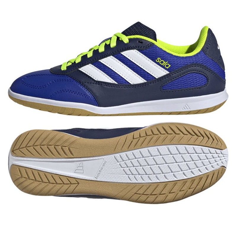 Adidas Super Sala III em sapatos de futebol JR5401 azul