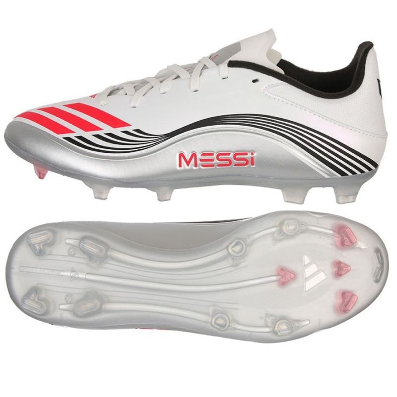 Adidas F50 Messi League FG/MG JP7446 Sapatos de futebol branco