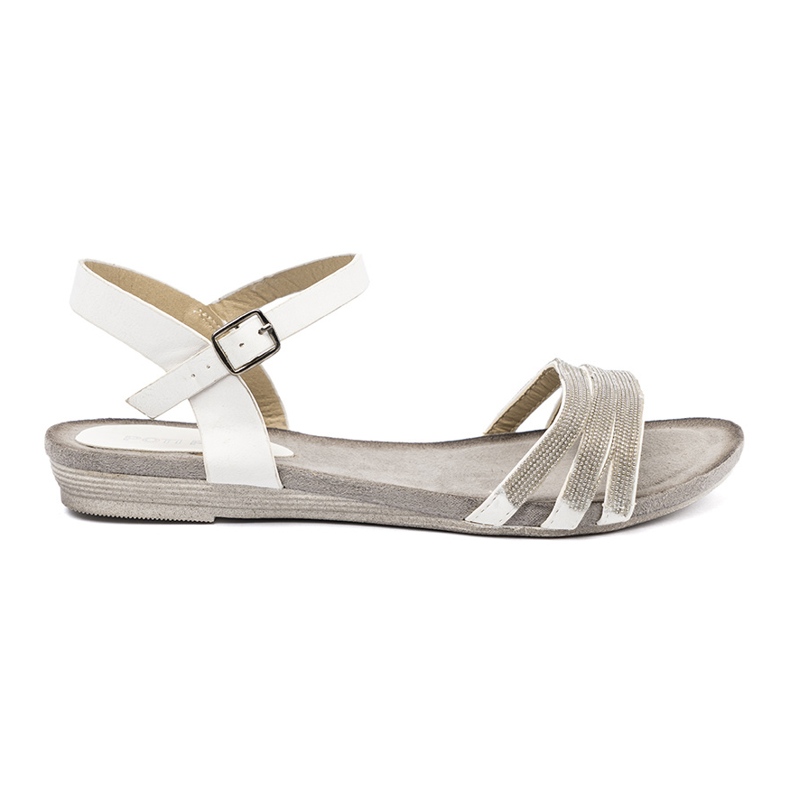 Shelvt Sandálias femininas elegantes com listras brilhantes multicolorido