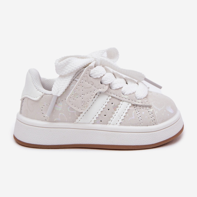 Sneakers Sports Shoes para o coração das crianças branco