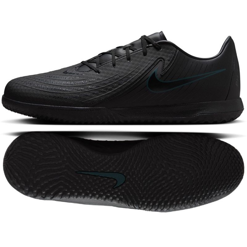 Nike Phantom GX II Academia IC FJ2581-002 Sapatos de futebol preto