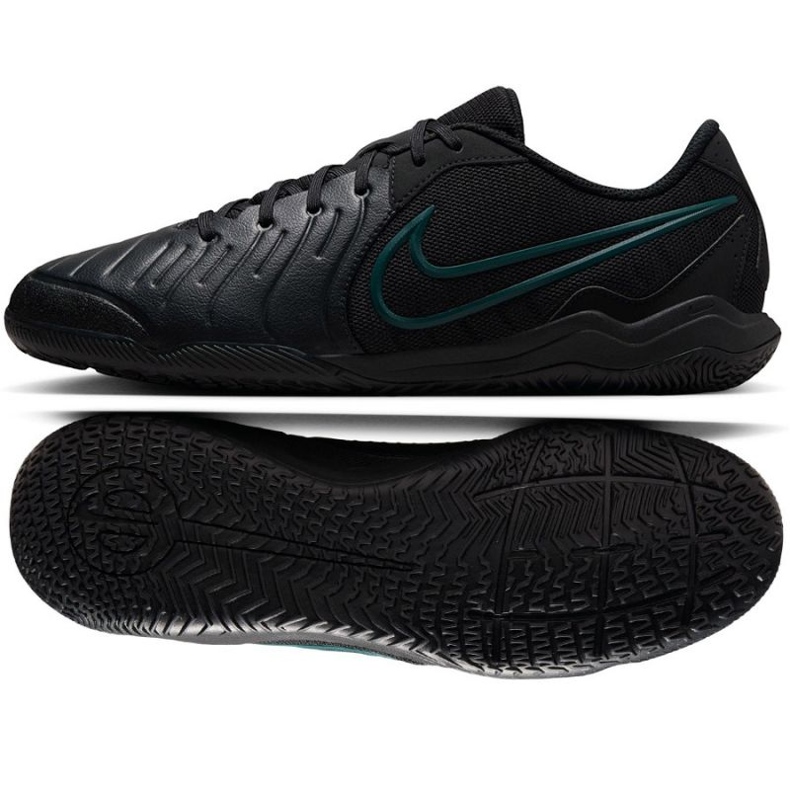 Nike Tiempo Legend 10 Academia IC DV4341-002 Sapatos de futebol preto