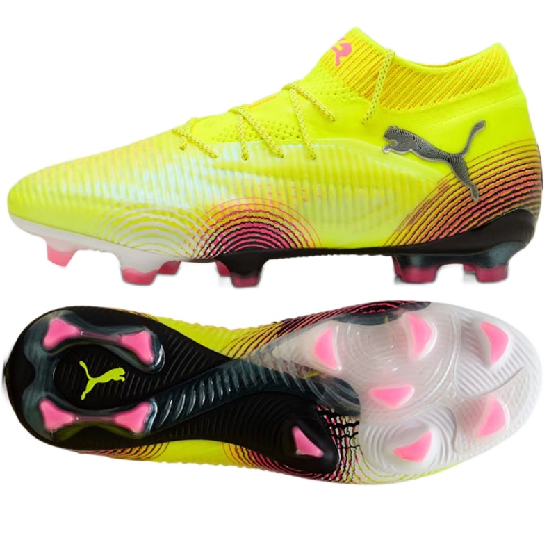 Puma Future 8 Ultimate FG 108138-03 Sapatos de futebol amarelo