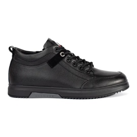 Sapatos amarrados isolados de homens negros preto