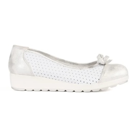 Goodin Cunhas femininas brancas e prateadas branco