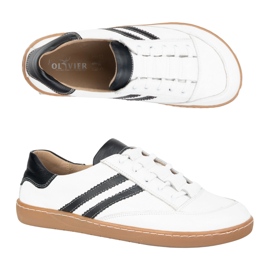 Sneakers descalços Kaia Olivier White Shoes com preto branco
