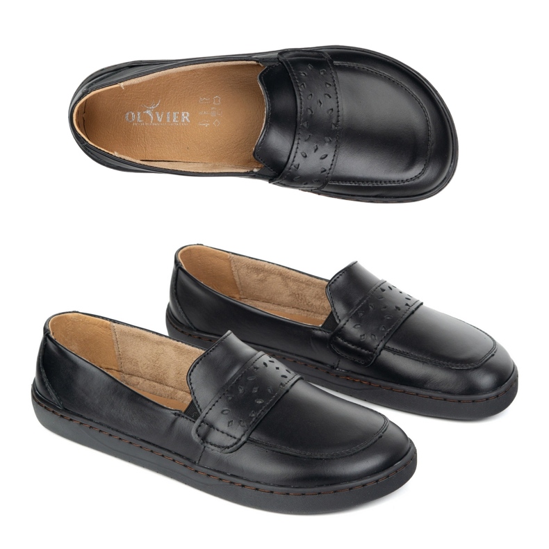 Olivier Somanes femininos de Barefoot Inga com um amplo polimento frontal preto Olivier Somanes femininos de Barefoot Inga com um amplo polimento frontal preto