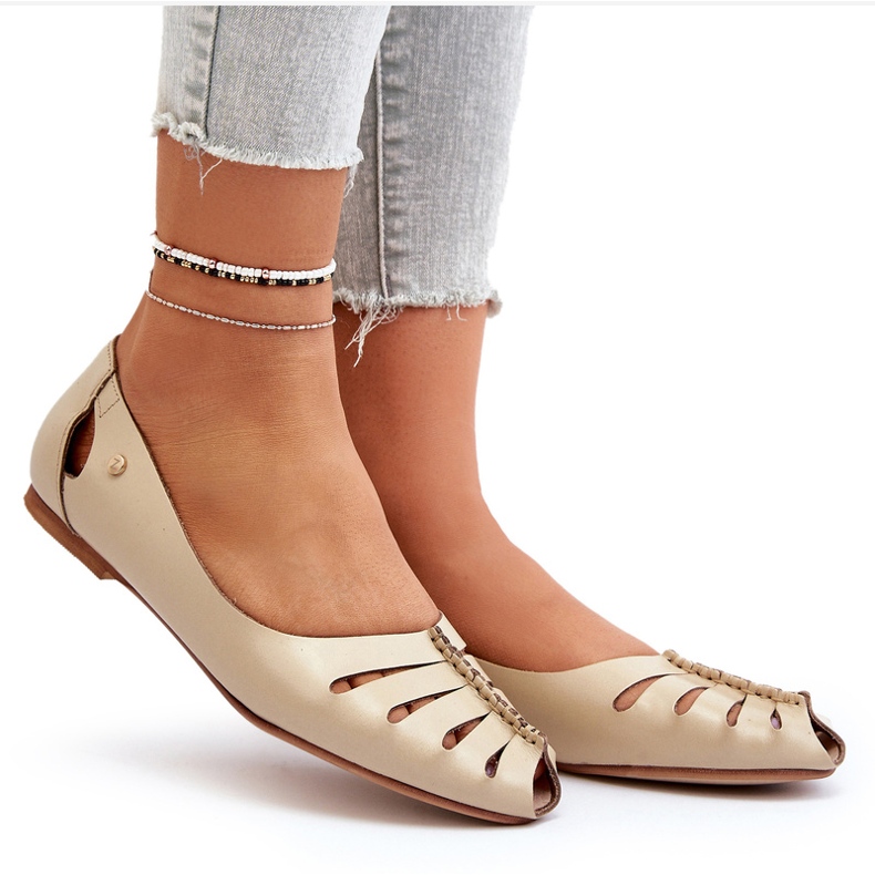 Zazoo 10009 confortável couro de couro de couro bege