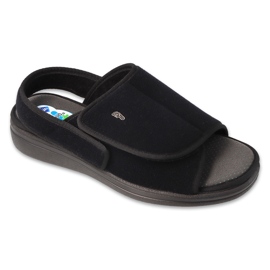 Sandálias femininas Dr.ORTO Befado com velcro 079D001 pretas preto