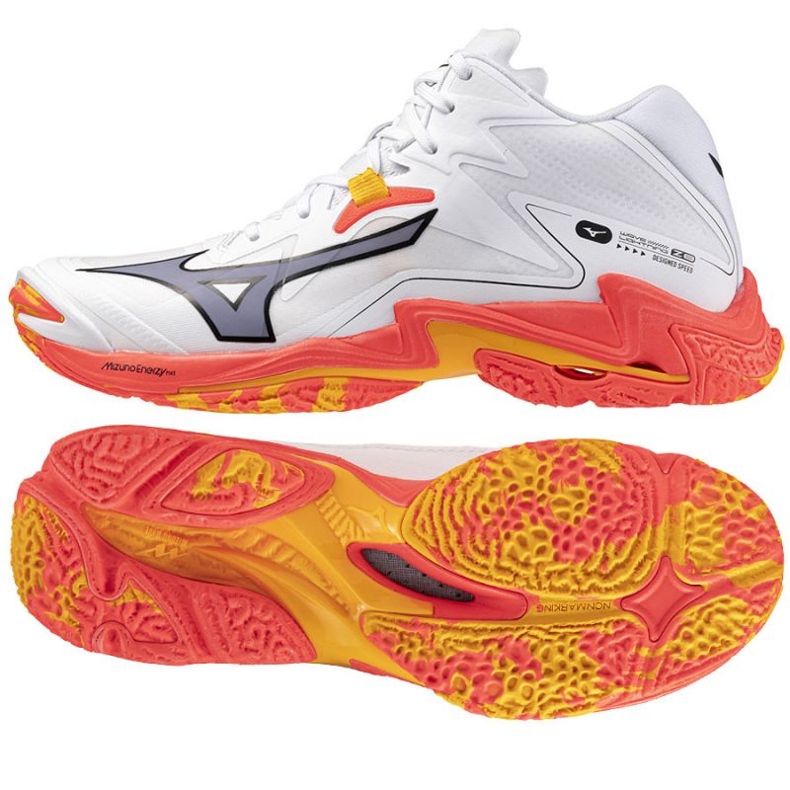 Mizuno Wave Lightning Z8 MID V1GA240598 branco Mizuno Wave Lightning Z8 MID V1GA240598 branco