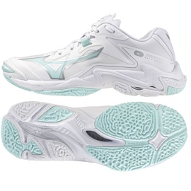 Mizuno Wave Lightning Z8 V1GC240045 Sapatos de vôlei branco