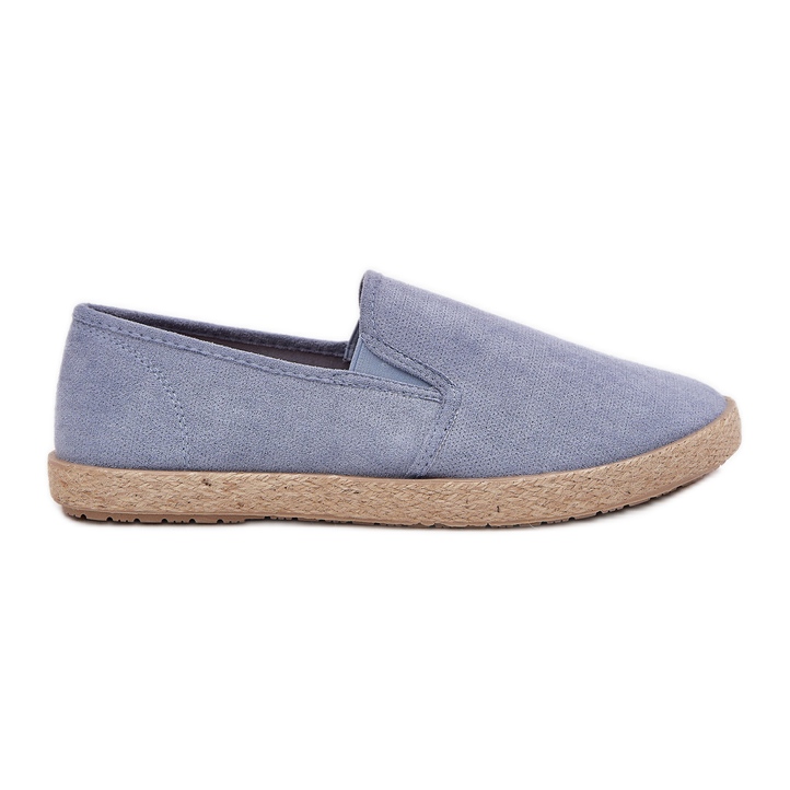 Tênis masculinos de alpargelas com Eco Suede Blue azul
