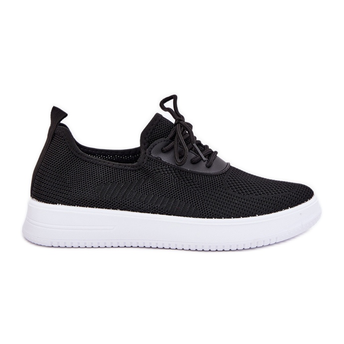 Material Sapatos esportivos deslizados na plataforma Black feminino preto