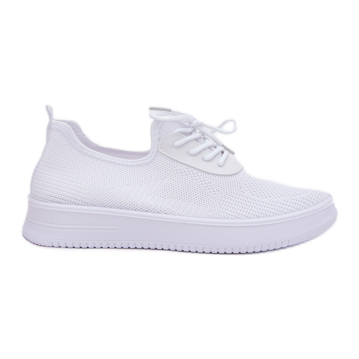 Material Sapatos esportivos deslizados na plataforma branca feminina branco
