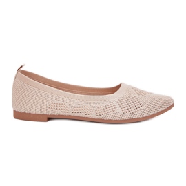Material feminino Ballerinas bege