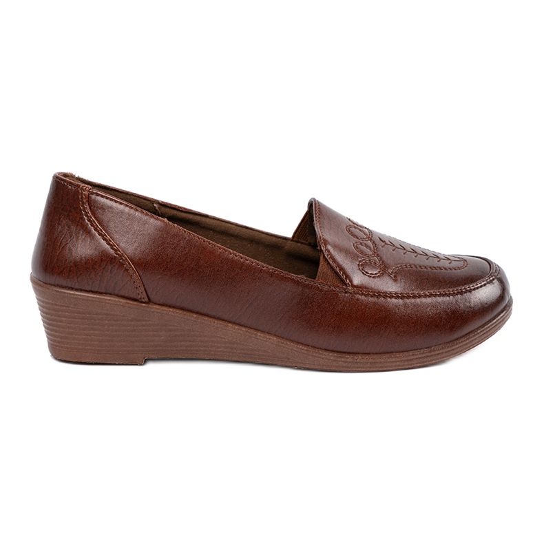 Brown Classic Insertion Shoes castanho