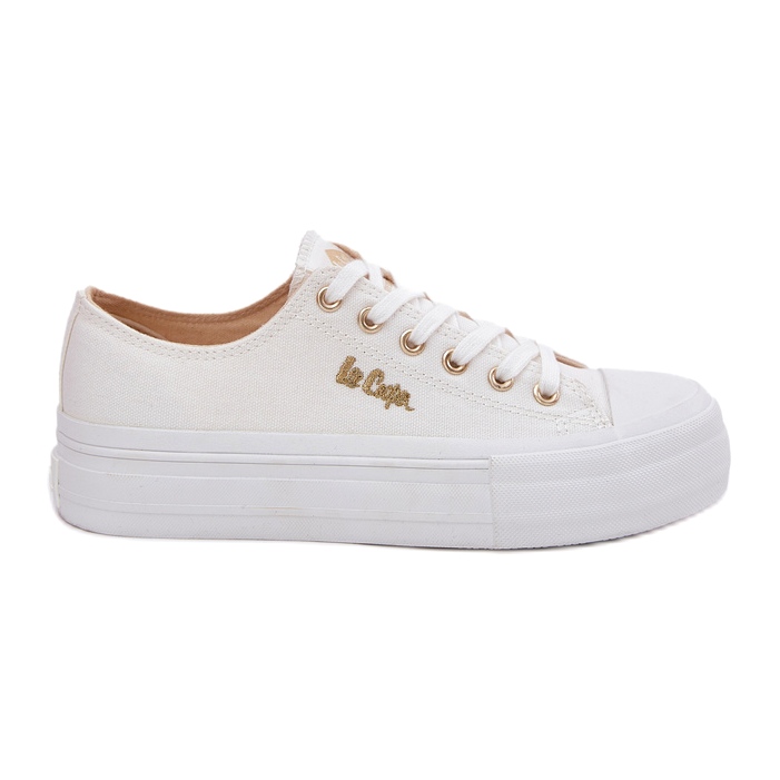 Tênis femininos na plataforma Lee Cooper LCW-25-02-3289 White branco