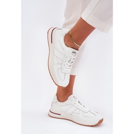 Sapatos de couro feminino tênis Big Star de Daniel Lopez SS2D4042 White branco