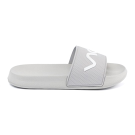 Shelvt Flip -flops cinza claro com a inscrição Shelvt Flip -flops cinza claro com a inscrição