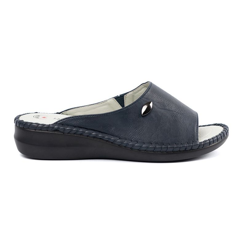 Shelvt Flip -flops confortáveis ​​com uma inserção de couro