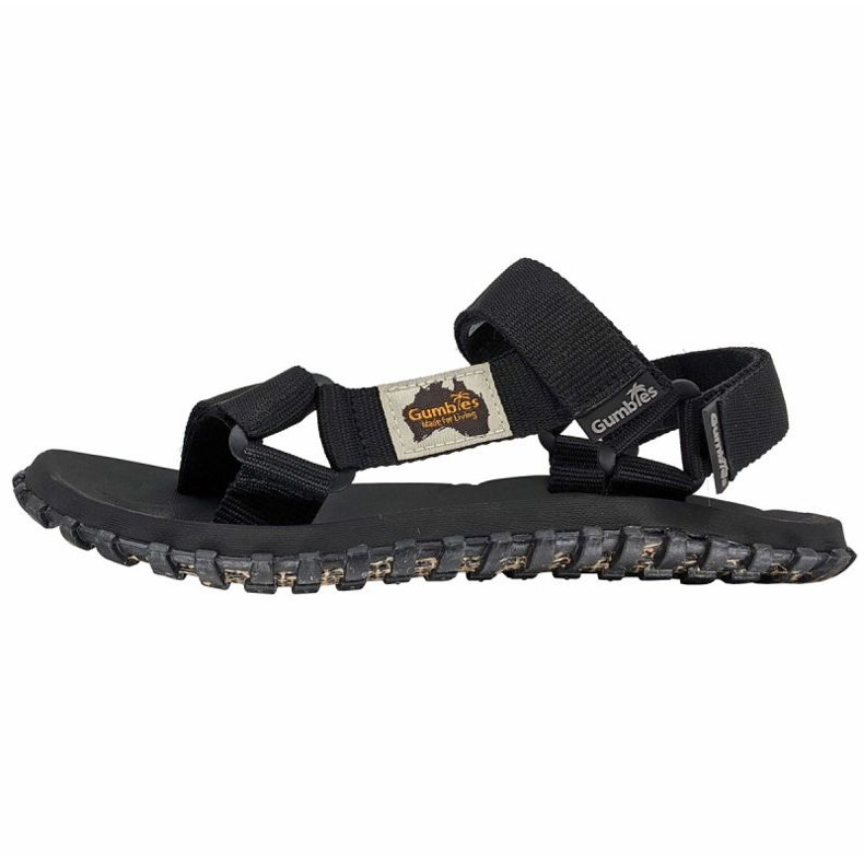 Sandálias masculinas Gumbies Scrambler Sandal G-SC-UNI-BLACK preto