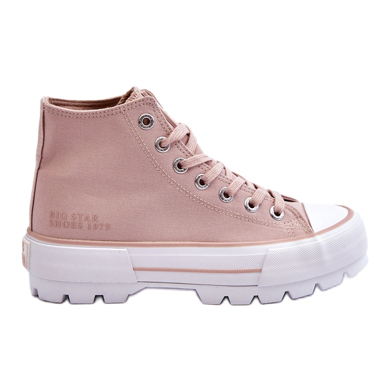 Tênis feminino Nude Big Star LL274157 rosa