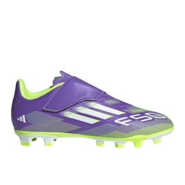Adidas F50 Club H&amp;L FG/MG JR JI0036 Sapatos de futebol roxo