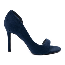 Goodin Sandálias de camurça em um pino azul marinho